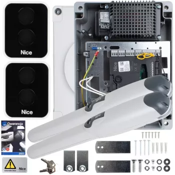 NICE WINGO 3524 24V kit para puertas batientes dobles, sin fotocélulas (WINGO3524KCER10)