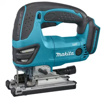 Sierra de calar Makita DJV180ZX inalámbrica solo carcasa — función de péndulo de 3 niveles, 0–2600 SPM, altura de carrera 26 mm, profundidad de corte madera 135 mm