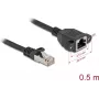 Cable de red DeLOCK 90774 negro 0,5 m Cat6a S/FTP RJ-45