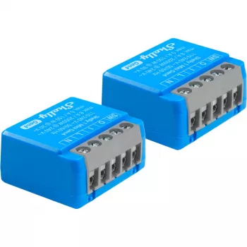 Módulo de relé inteligente compacto Shelly 1 Mini Gen4, 1P 8A, Wi‑Fi/Matter/Zigbee/Bluetooth, 110–240 V (2 uds.)