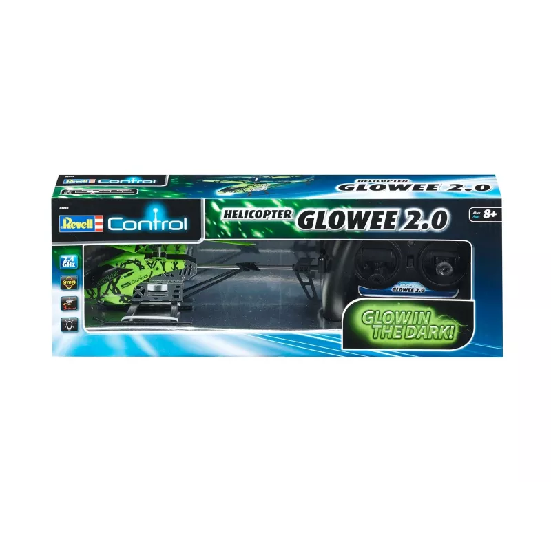 Helicóptero REVELL Revell GLOWEE 2.0 con giroscopio, LiPo 250 mAh, para niños a partir de 8 años