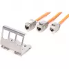Adaptador Digitus AN-25183 para 3x módulo Keystone acero inoxidable