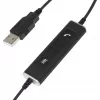 Auriculares USB mono Plusonic 10.1P — auriculares USB de una sola oreja compatibles con Teams y Skype