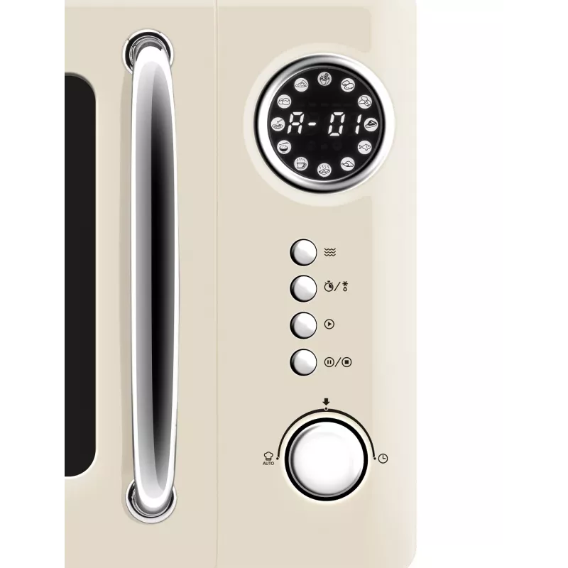 Microondas ETA Storio Beige Solo, 20 l, 700 W, 5 niveles de potencia, sobremesa