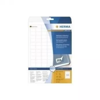 HERMA Special - Etiquetas autoadhesivas despegables de papel mate - blanco - 25,4 x 16,9 mm - 2800 etiqueta(s) (25 hojas x 112) (4211)