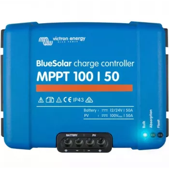 Regulador de carga solar Victron BlueSolar MPPT 100/50, entrada 100V, salida 50A