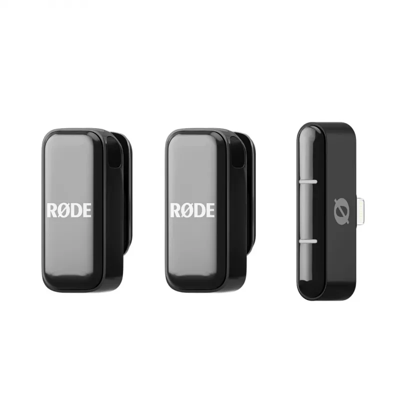 Sistema de micrófono inalámbrico Rode Wireless Micro Lightning — omnidireccional, 48 kHz, 24 bits, 100 m de alcance, 7 h de batería