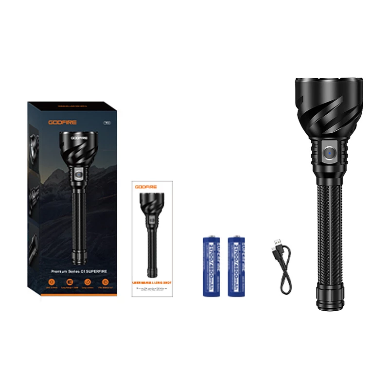 Linterna Superfire TF02 LED compacta portátil manejable