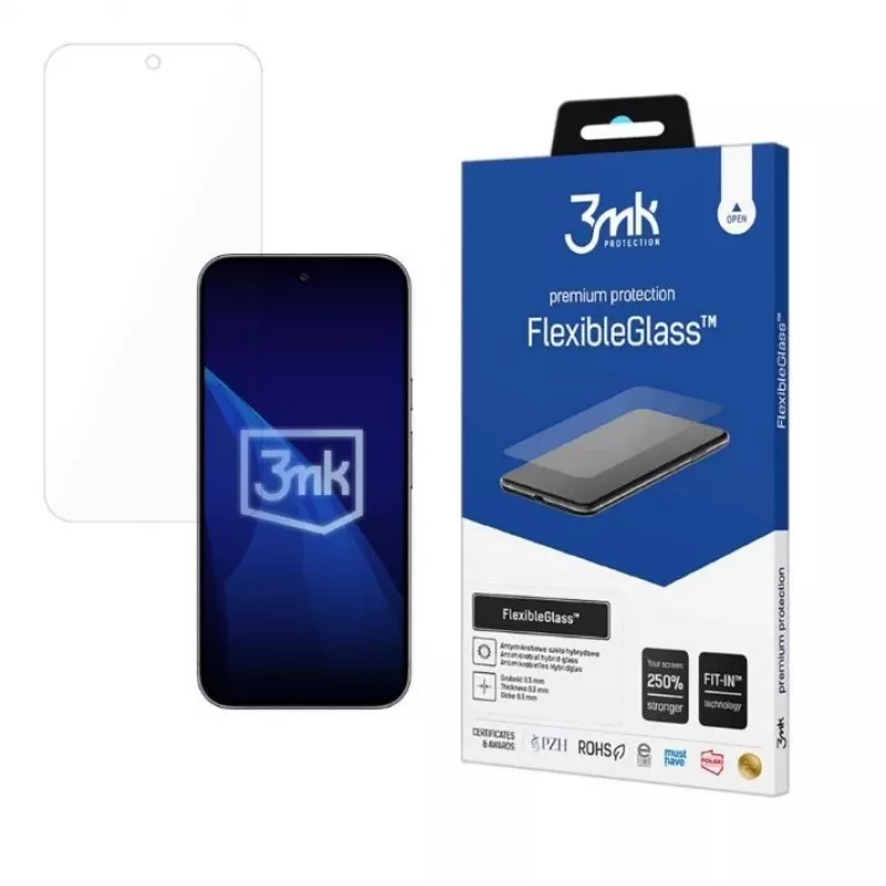 Protector de pantalla de cristal templado FlexibleGlass 3MK para Google Pixel 10 Pro XL