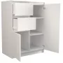 Cómoda Top e Shop 2D2S BIEL — 2 cajones, blanco, 700×400×970 mm, aglomerado