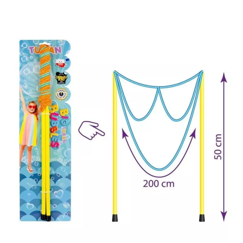Palo para pompas de jabón TUBAN GIANT BUBBLE WAND GLASSES, para niños a partir de 3 años