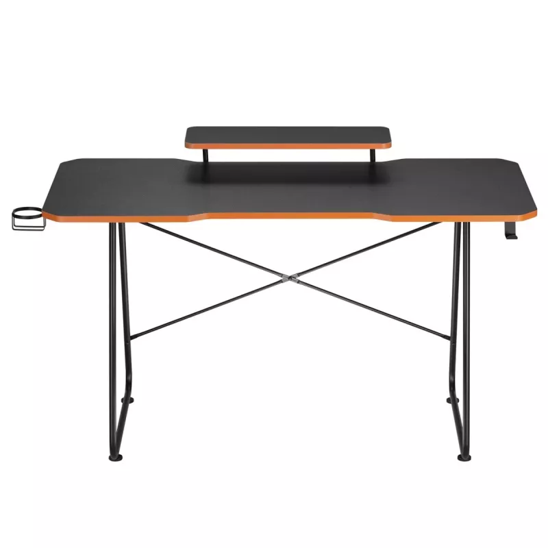 Escritorio gaming Maclean NanoRS con soporte para monitor máx. 50 kg altura 850 mm Negro RS170, mesa gaming, Negro
