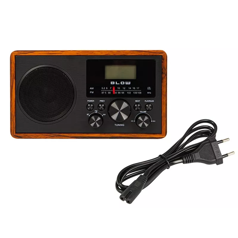 Radio AM/FM analógica portátil BLOW RA9 V.2 — recepción AM y FM, a pilas, sintonización analógica