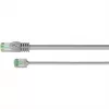 Goobay Cable de red CAT 8.1 ultraflexible Slimline U/FTP gris - conector extra corto 99,9% (74345)