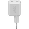 Cargador dual rápido USB-C Nano, PD, GaN, 35 vatios (blanco, 2x USB-C, Power Delivery 3.0)