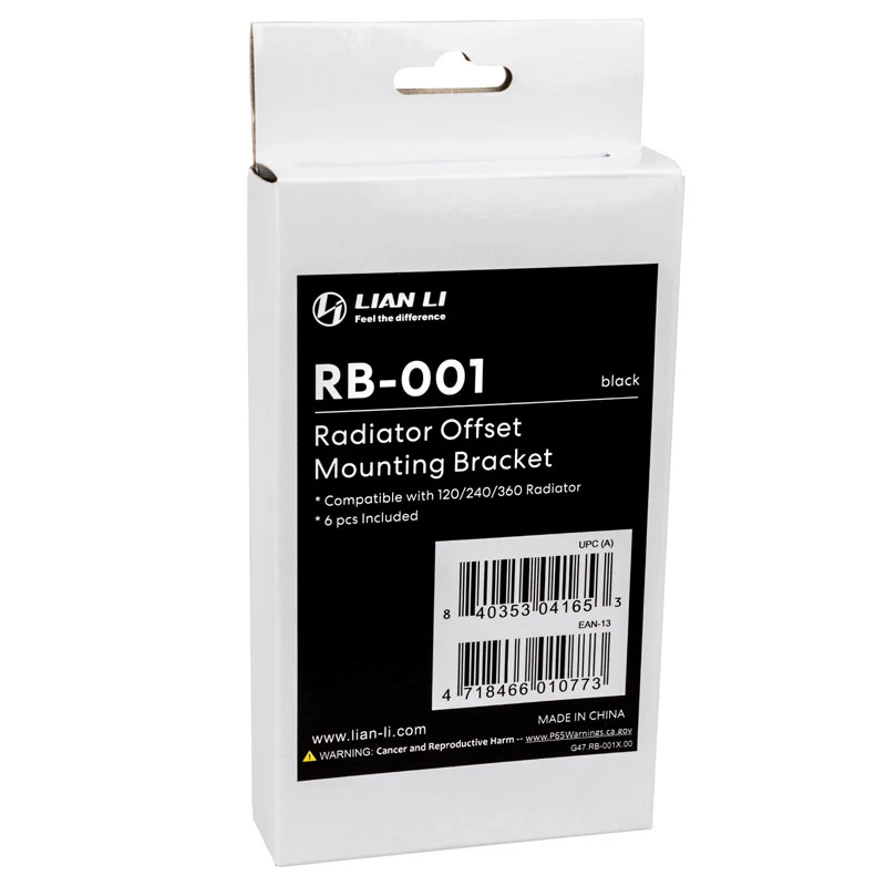 Soporte de refrigeración Lian Li RB-001X para O11D Mini y O11 Air – compatibilidad con cajas O11D Mini/O11 Air