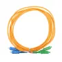 Cable de fibra óptica Extralink EX.9281, FTTH G.652D, SC‑SC, 3 m, dúplex, amarillo