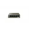 Switch de red TENDA TEG1105P-4-63W-EU, 5x Gigabit RJ-45, 4x PoE (57,8 W en total), 10 Gbit/s conmutación