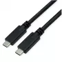 ROLINE cable compatible USB 3.2 Gen 2 C-C ST/ST 10Gbit/s Emark 85W negro 7 - Cable - Digital/Datos