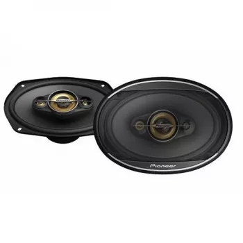 Pioneer TS-A6971F. Tipo de altavoz: 4 vías, potencia máxima: 600 W, potencia nominal: 100 W. Profundidad de montaje: 20,3 cm, tamaño del woofer (An x Al): 152,4 x 228,6