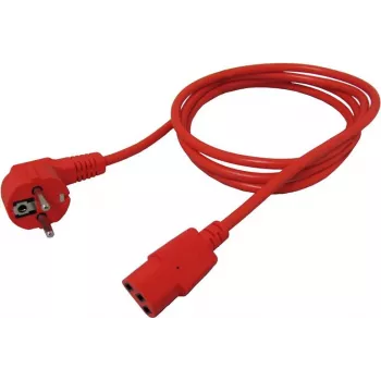 Cable de alimentación ROLINE 19.08.1010 rojo 1,8 m CEE7/7 conector hembra C13