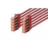DIGITUS CAT 6 S/FTP juego de cables de conexión DK-1644-010-R-10, 1 m, rojo, 10 uds.