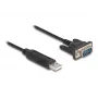 DeLOCK Adaptador USB 2.0 a serie RS-232 50 cm FTDI Negro