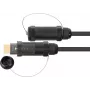 AOC HDMI híbrido alta velocidad 2.0b, reforzado con acero, 4K @60Hz, 18 Gbit/s, negro, 100m, serie PYTHON (AOC-HP2100)