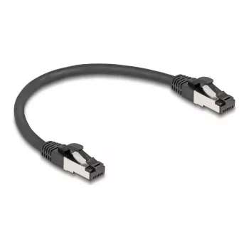 Cable de red DeLOCK 80566 RJ-45 Cat8.1 0,25 m negro