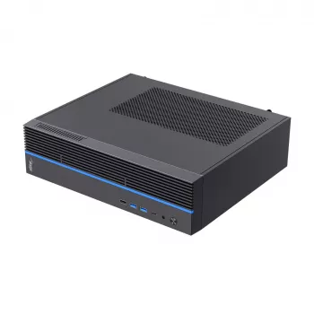 Akyga AK-302-01BL caja para PC SFF, Micro-ATX / Mini-ITX, USB-C + 2x USB 3.0 + USB 2.0, sin fuente de alimentación, negro