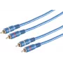 Cable de audio cinch (RCA) ShiverPeaks 40605 — 2 conectores, 5 m, azul