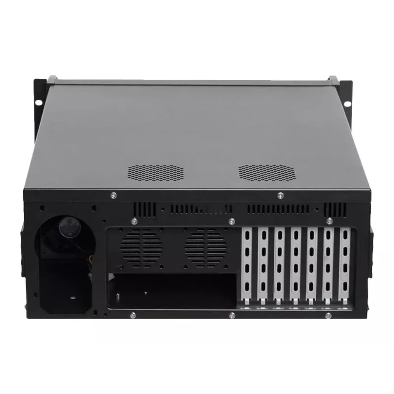Netrack NP5104 Caja de servidor rack 4U de 19 pulgadas, microATX/ATX/eATX, 530 mm de profundidad