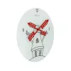 Reloj NeXtime 8807 Windmil, Ø30 cm, pared, blanco/negro/rojo