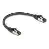 Cable de red DeLOCK 80566 RJ-45 Cat8.1 0,25 m negro