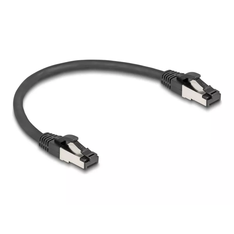 Cable de red DeLOCK 80566 RJ-45 Cat8.1 0,25 m negro