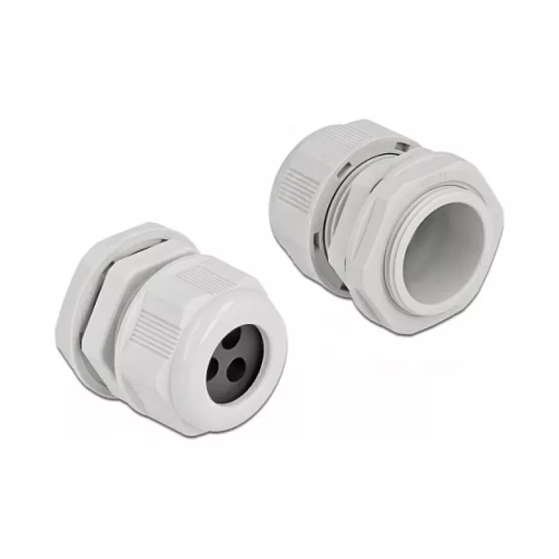 Prensaestopas DeLOCK 60378 gris plástico 2 uds.