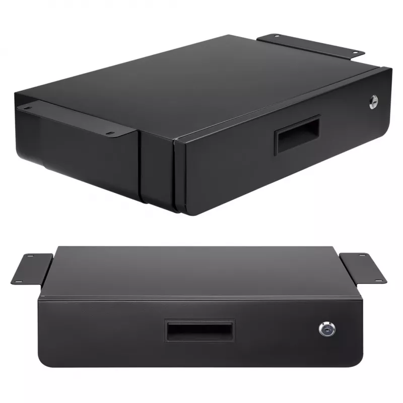 Cajón de escritorio MACLEAN MC-461 diseño ergonómico compacto, montaje sencillo, accesorio bajo la mesa
