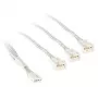 Cable en Y para ventiladores PWM Kolink PGW-AC-KOL-160, 35 cm, trenzado blanco, conector PWM de 1 a 2