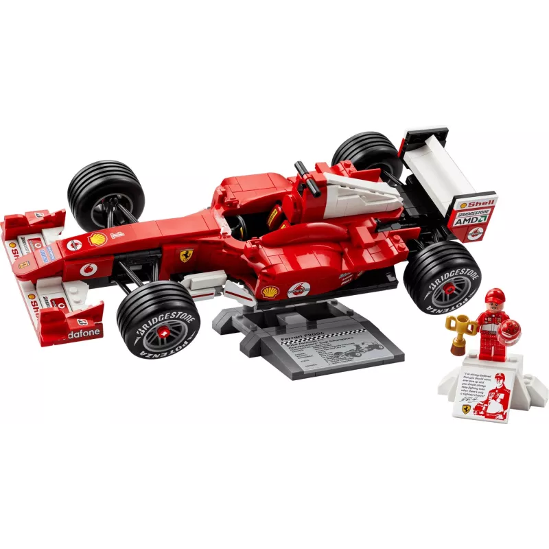 LEGO ICONS 11375 Ferrari F2004 y Michael Schumacher