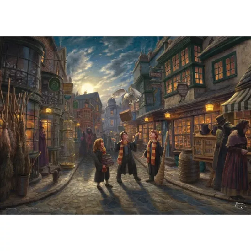 Thomas Kinkade Studios Wizarding World Harry Potter - Diagon Alley, puzzle 1000 piezas