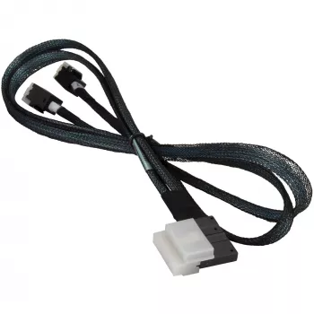 Cable SAS Supermicro CBL-SAST-0826 Slimline SAS a 2x MiniSAS 0,7 m Negro
