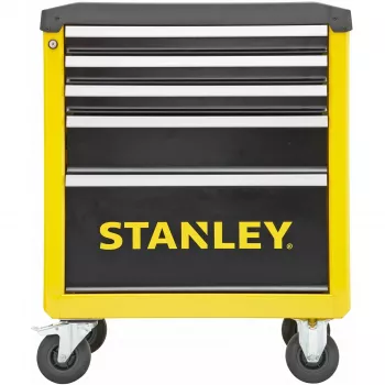 Carro de herramientas Stanley STST74305-1 con 5 cajones, amarillo/negro, 3 cajones planos + 2 altos