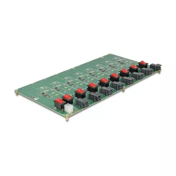 Delock placa de pruebas M.2 para 8x SSD M.2 NVMe Key M, SFF-8643, 61073