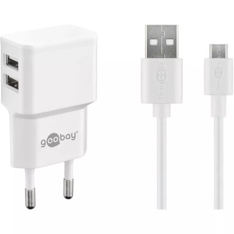 Goobay 44985 cable para móvil blanco