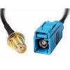 Cable coaxial DeLOCK 88583 0,2 m Negro