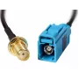 Cable coaxial DeLOCK 88583 0,2 m Negro