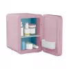 Mini nevera con espejo de maquillaje LED Elle ESDAFX04PUEU 4 L, lila