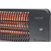 Calefactor eléctrico de cuarzo SUNRED LUG-2000W — 2000 W, elemento de vidrio de cuarzo, para exterior, montaje en pared, IP24, negro
