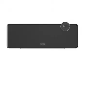 Radiador de pared Black & Decker BXWSH2001E 2000W, termostato regulable, IP22, indicador LED, mando a distancia, montaje en pared