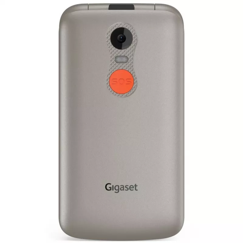 Gigaset GL595 teléfono móvil de tapa, 2,8 pulgadas, plateado